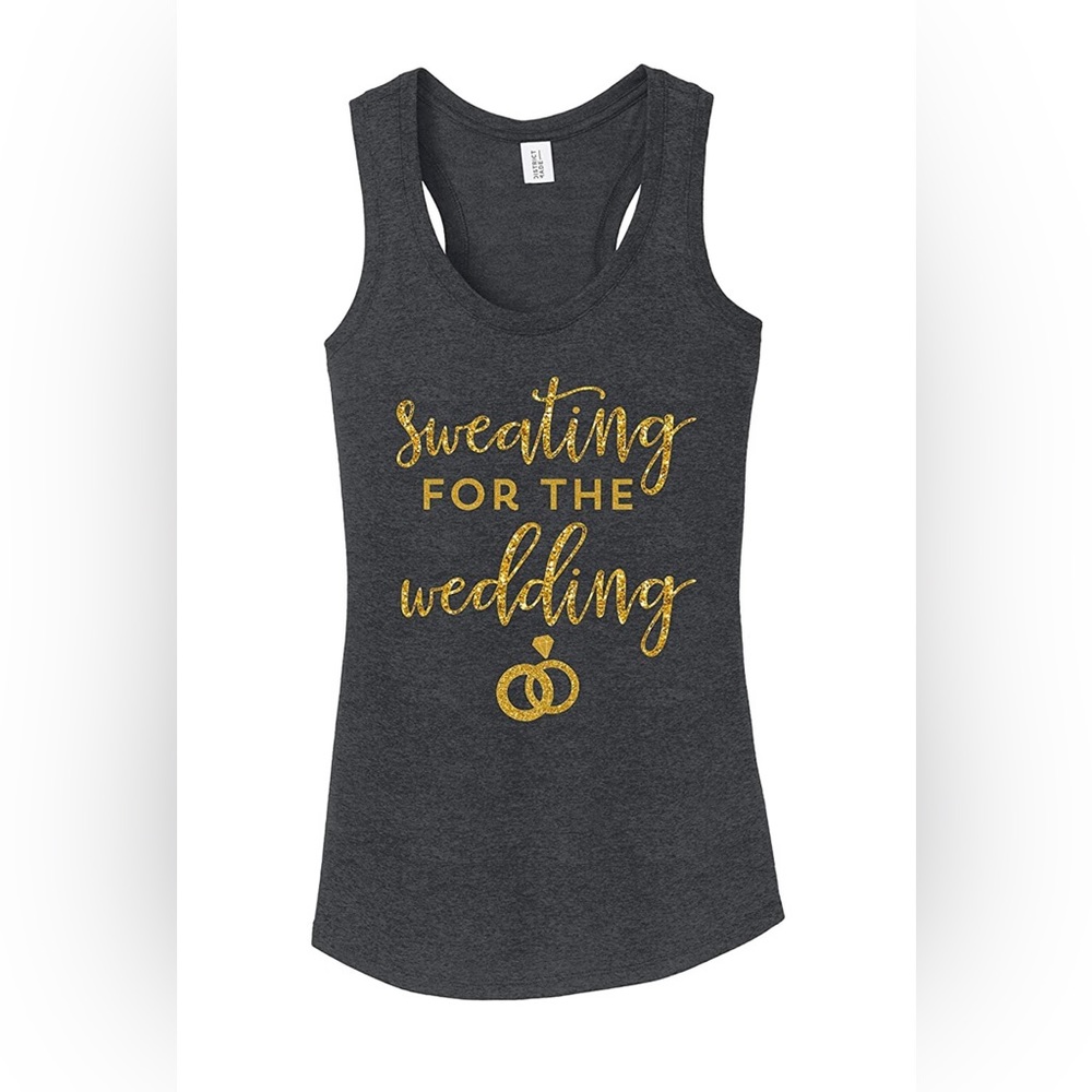 Womens Bride Funny Wedding Workout Tank Size XXL
